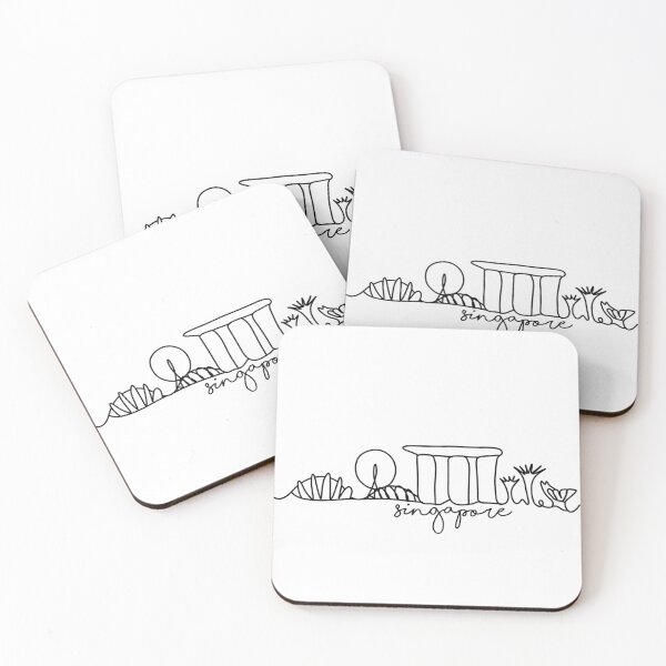 Item preview, Travel Singapore skyline art designed and sold by One Line Aesthetics ♡.