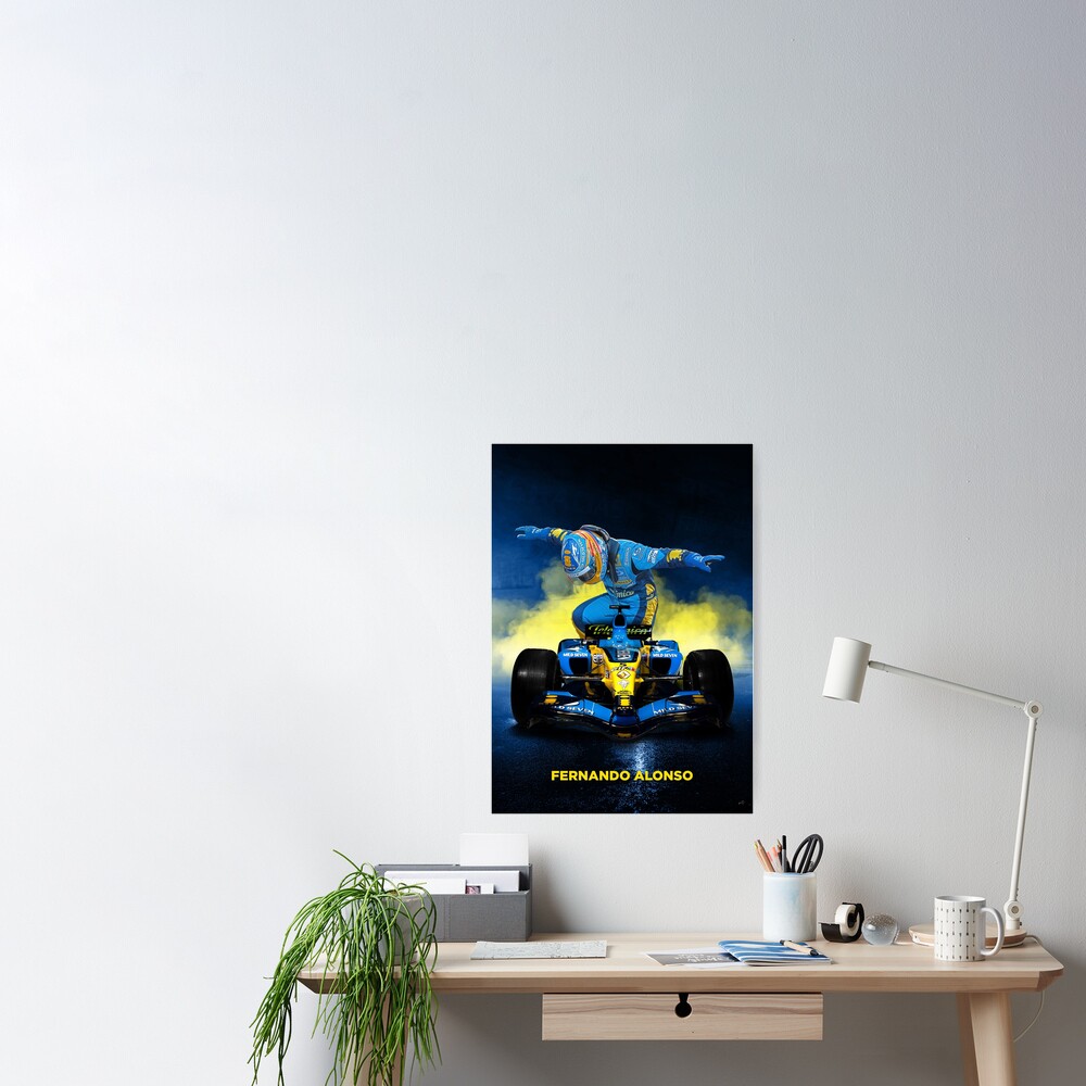 Fernando Alonso 350 Race Starts In F1 Home Decor Poster Canvas - REVER LAVIE