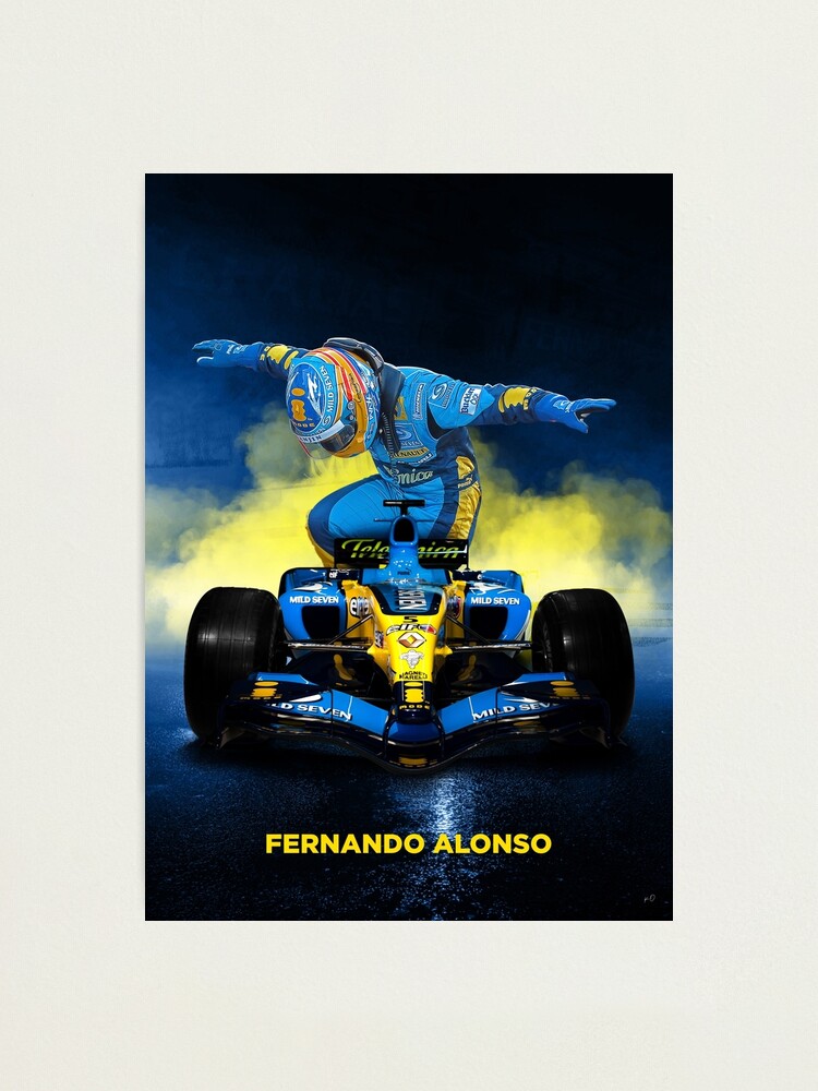 🥇 Lamina Fernando Alonso Ferrari Formula 1