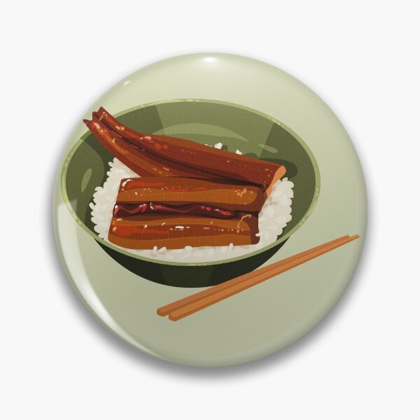 Item preview, Japanese Grilled Unagi Eel Rice in a Bowl  designed and sold by Alicia Chee.