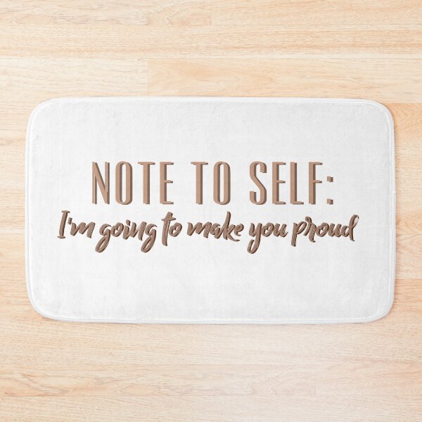 Item preview, Note To Self Motivational Quote designed and sold by crizzysketch.