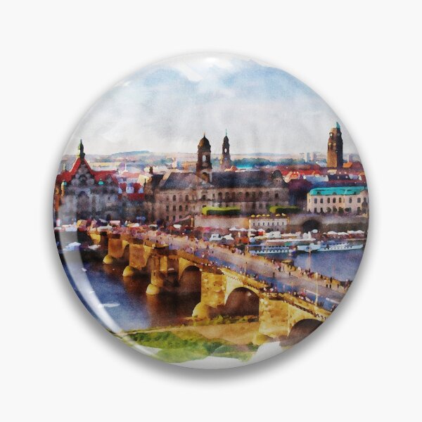 Item preview, DRESDEN, Germany | Most Beautiful Places on Earth | Watercolor artwork designed and sold by Naumovski.