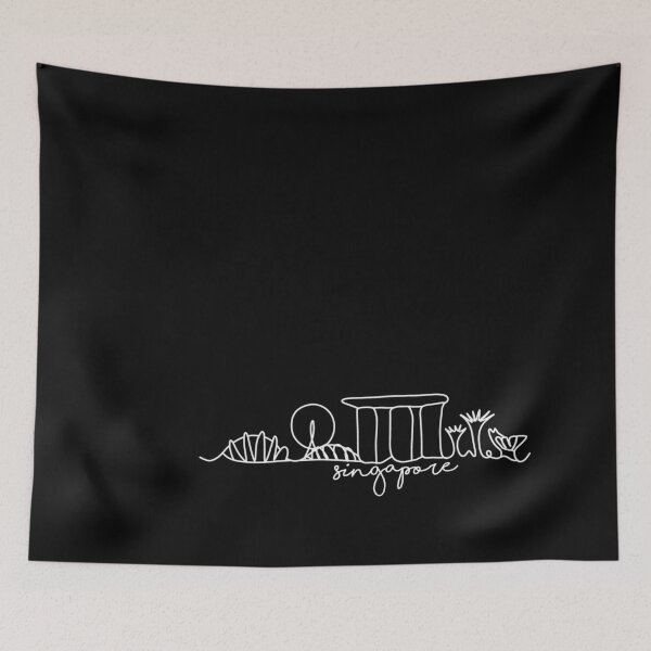 Item preview, Visit Singapore skyline art designed and sold by One Line Aesthetics ♡.