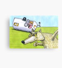 Wolf and little pig Metallbild