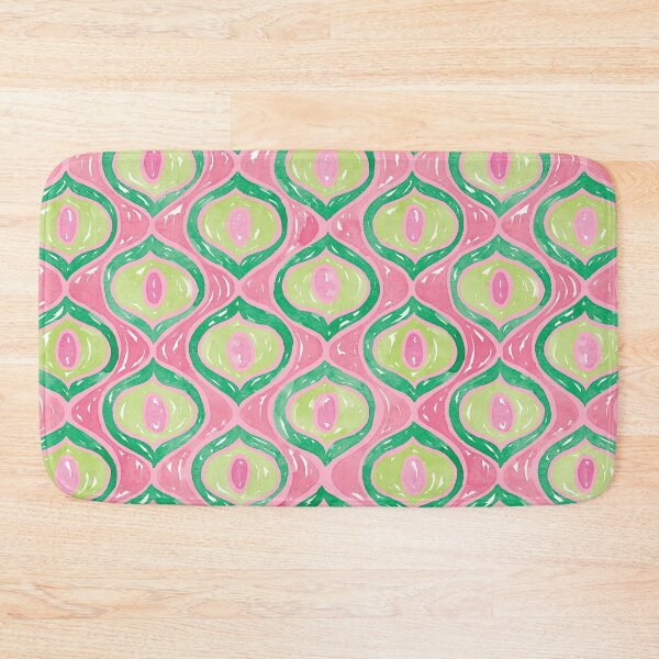 Item preview, Peacock Eyes Pattern | Pink & Green designed and sold by RebeccaFlaherty.