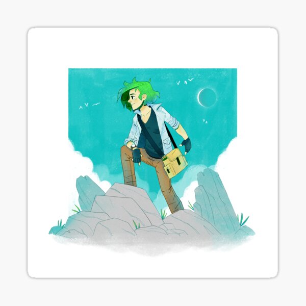 Mountain Adventure Illustration Sticker