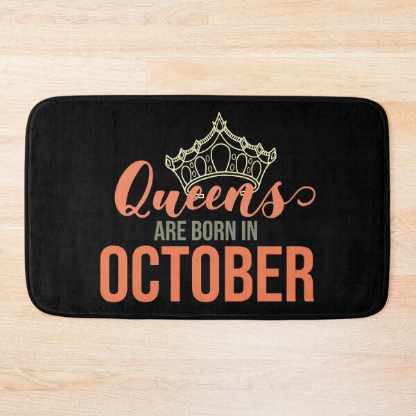 Item preview, Queens Are Born In October Birthday Graphic  designed and sold by PlusAdore.