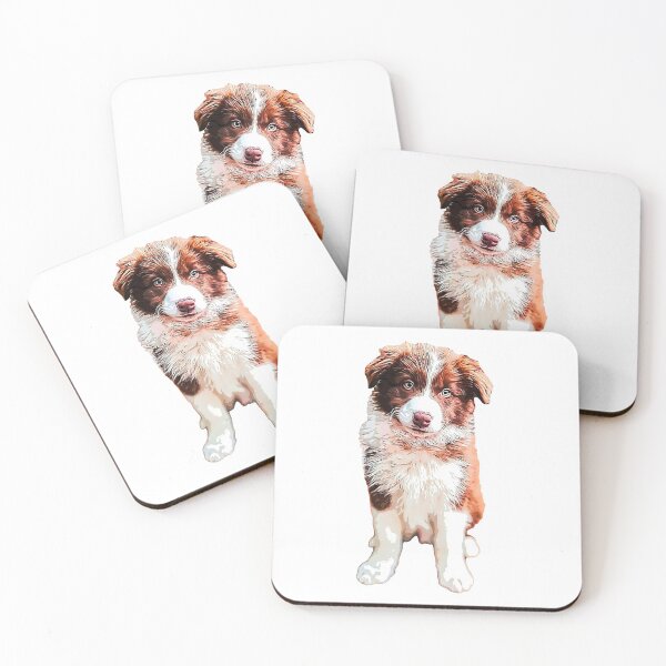 Item preview, Border Collie Cute Chocolate Puppy Dog designed and sold by Elarex.