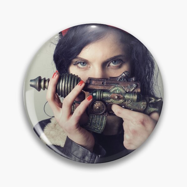 Item preview, Girl holds steampunk pistol designed and sold by Silent  Song.