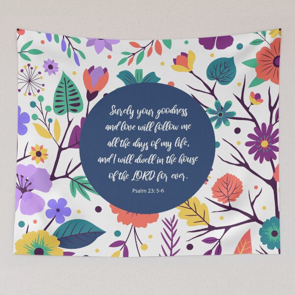 Item preview, The house of the LORD for ever, Psalm 23: 5-6, Bible Verse designed and sold by StudioCitrine.