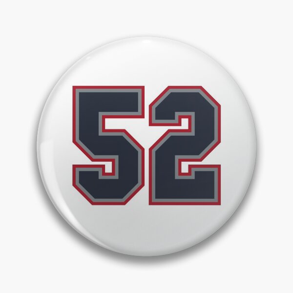 Item preview, 52 Navy Grey Red Sports Number Fifty-Two designed and sold by HelloFromAja.
