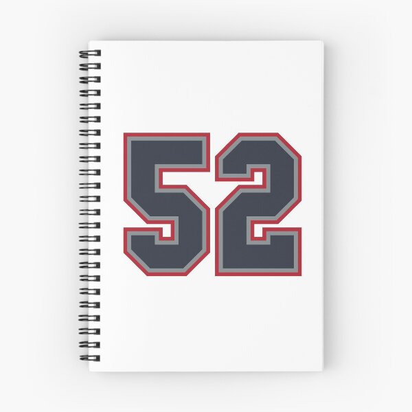Item preview, 52 Navy Grey Red Sports Number Fifty-Two designed and sold by HelloFromAja.