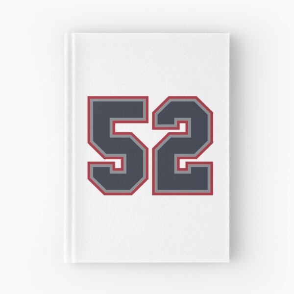 Item preview, 52 Navy Grey Red Sports Number Fifty-Two designed and sold by HelloFromAja.