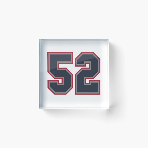 Item preview, 52 Navy Grey Red Sports Number Fifty-Two designed and sold by HelloFromAja.