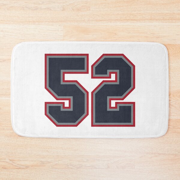 Item preview, 52 Navy Grey Red Sports Number Fifty-Two designed and sold by HelloFromAja.
