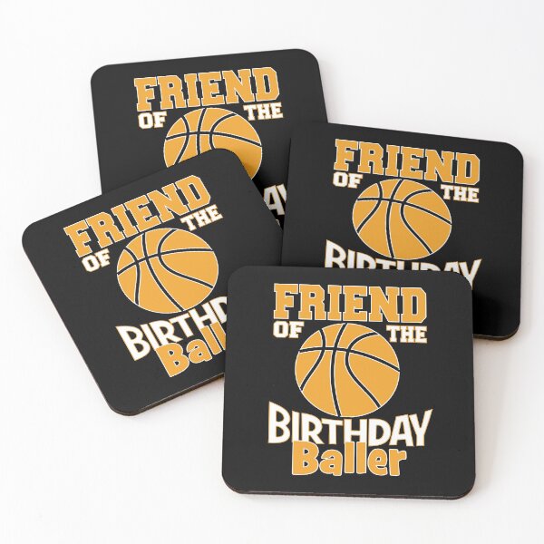 Item preview, Friend Of The Birthday Baller Basketball Themed Party print designed and sold by Grabitees.