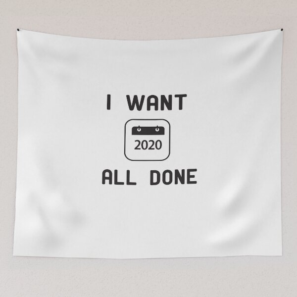 Item preview, I Want 2020 All Done Funny Quarantined Wear Mask Vintage T-Shirt designed and sold by alikassi.