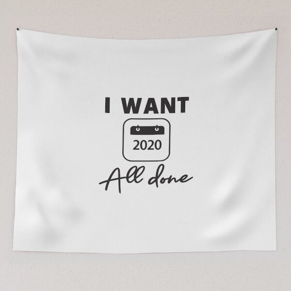 Item preview, I Want 2020 All Done Funny Quarantined Wear Mask Vintage T-Shirt designed and sold by alikassi.