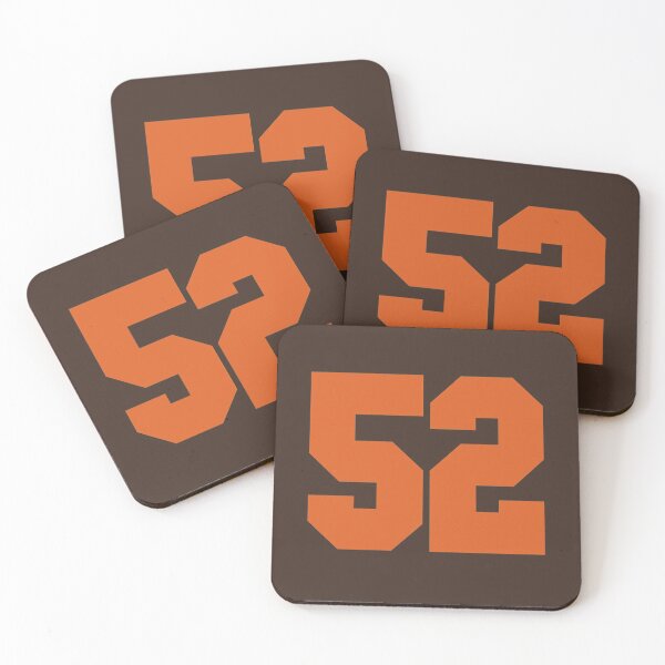 Item preview, 52 Number Cleveland Sports Fifty-Two Brown Jersey designed and sold by HelloFromAja.