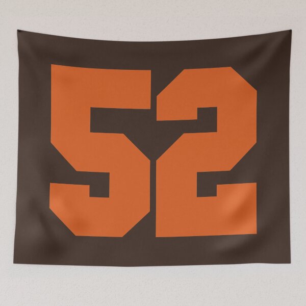 Item preview, 52 Number Cleveland Sports Fifty-Two Brown Jersey designed and sold by HelloFromAja.