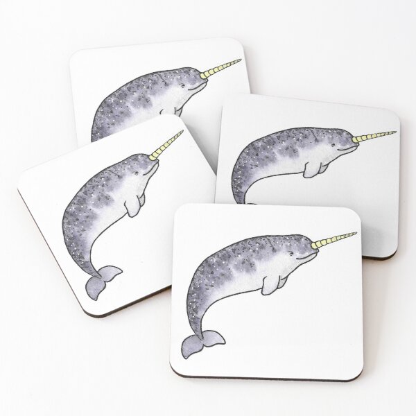 Item preview, Narwhal sticker designed and sold by Splendid Scibbles.
