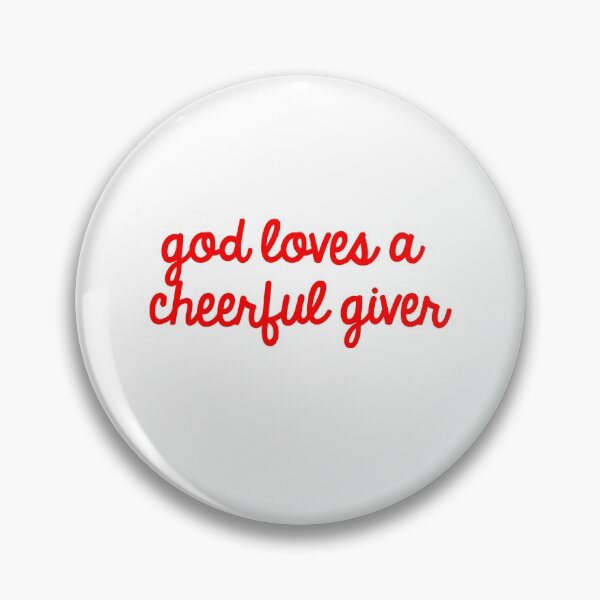 Item preview, God Loves A Cheerful Giver designed and sold by TheDevilStore.