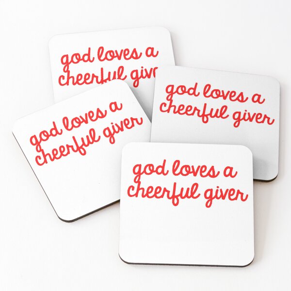 Item preview, God Loves A Cheerful Giver designed and sold by TheDevilStore.