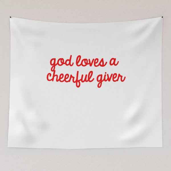 Item preview, God Loves A Cheerful Giver designed and sold by TheDevilStore.