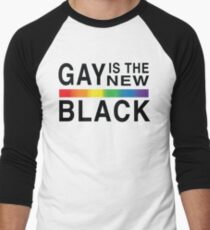 Gay Is the New Black Men's Baseball ¾ T-Shirt