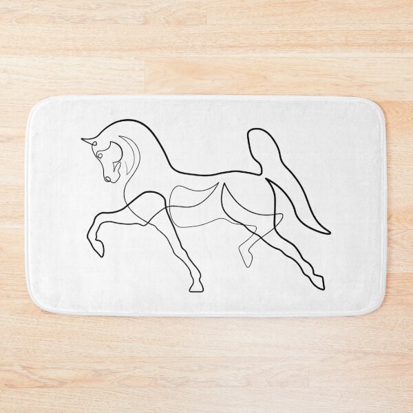 Item preview, Powerful arabian horse one line art designed and sold by ToniChavorska.