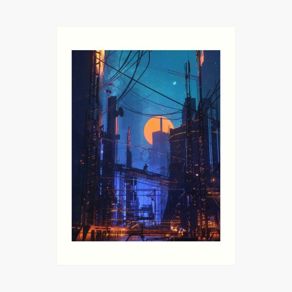 Dusk and Dawn, by Dangiuz Art Print