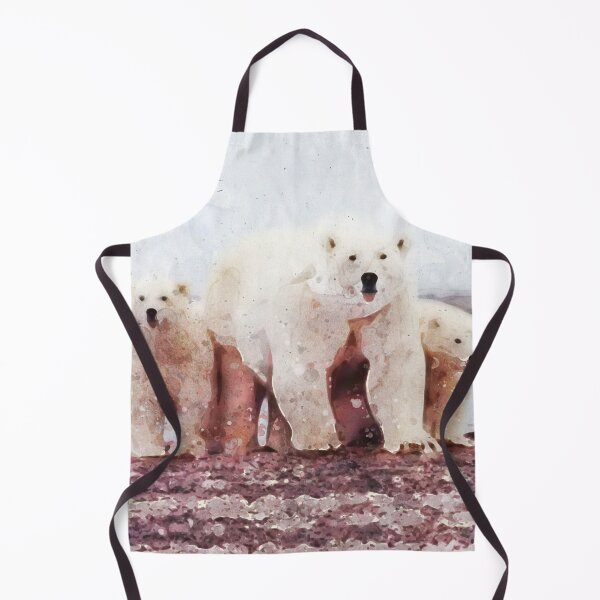 Item preview, polar bear family_watercolor painting designed and sold by shokA Design.
