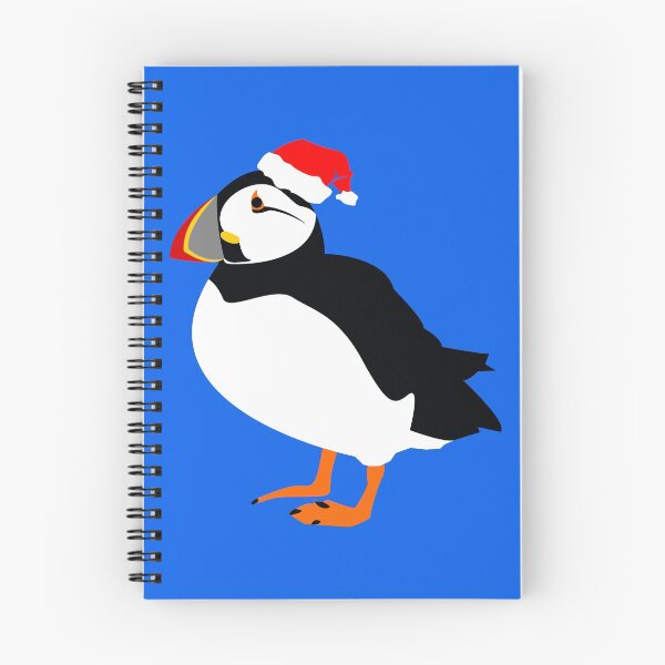 Item preview, Farne Island Christmas Puffin in a Santa hat designed and sold by TyneDesigns.
