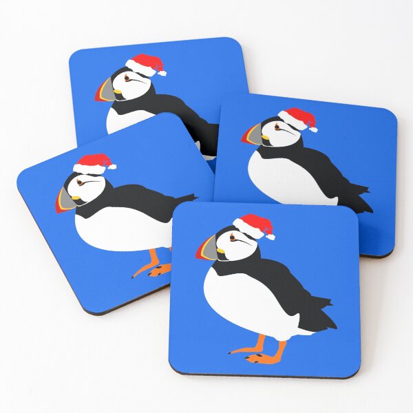 Item preview, Farne Island Christmas Puffin in a Santa hat designed and sold by TyneDesigns.