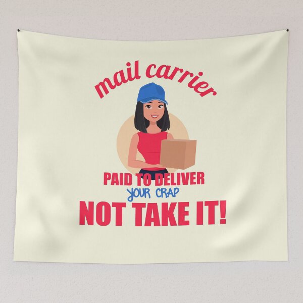 Item preview, Funny Postal Worker Post Office Paid To Deliver Mail Carrier Mailman designed and sold by TopTeeShop.