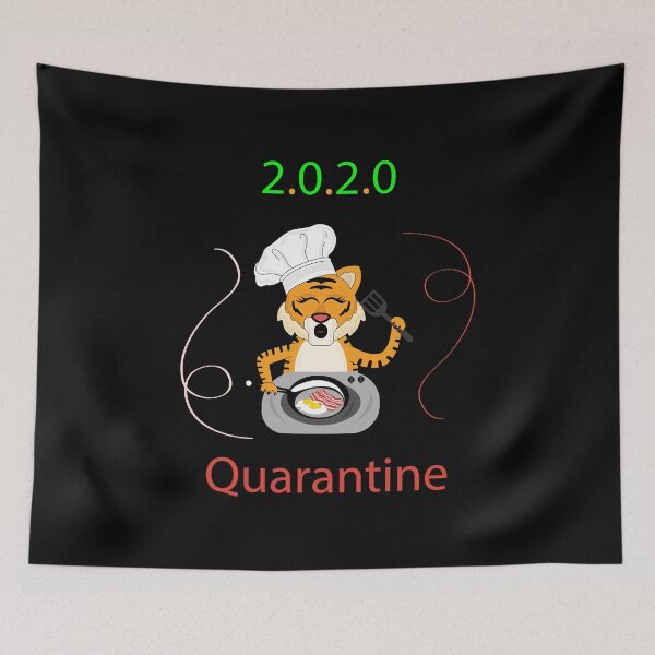 Item preview, 2020 big cat quarantine , big cat is cooking bacon and eggs  designed and sold by SGS-.