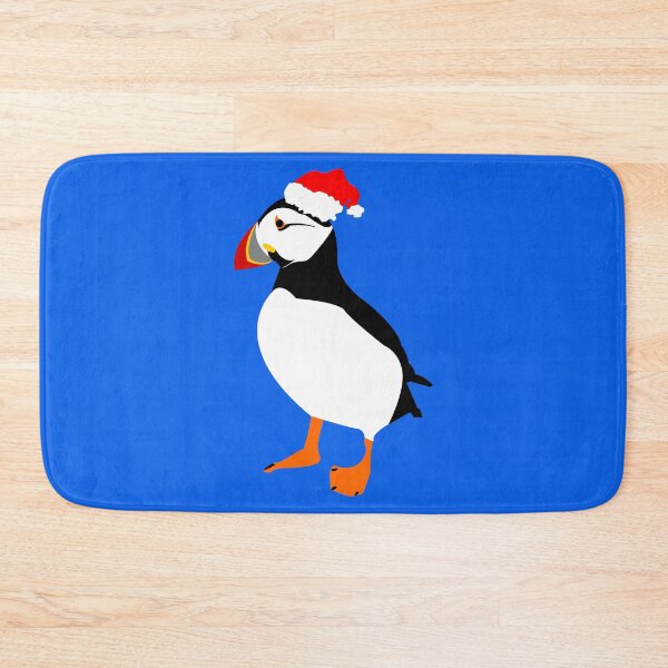 Item preview, Farne Island Christmas Puffin in a Santa hat designed and sold by TyneDesigns.