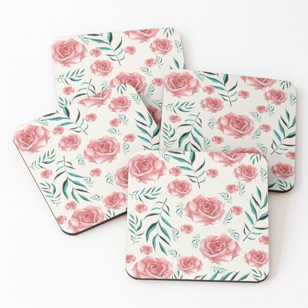 Item preview, Watercolour Rose Pattern designed and sold by sunandsnowglobe.