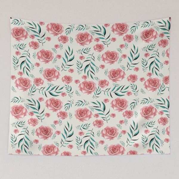 Item preview, Watercolour Rose Pattern designed and sold by sunandsnowglobe.