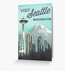 Seattle Space Needle Greeting Card