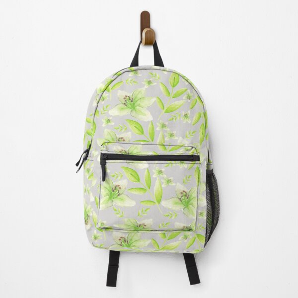 Item preview, Green Watercolour Lilies Pattern designed and sold by sunandsnowglobe.