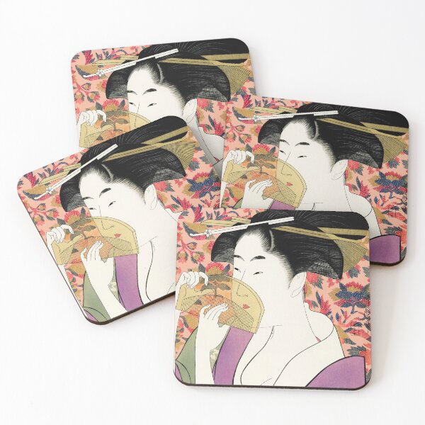 Item preview, Utamaro Kitagawa : Kushi Japanese woman with comb designed and sold by Madjack Tees Kiwi SuperStore.