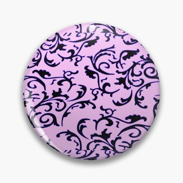 Item preview, ARABIATA 10 bis patterns pink black Morocco Essaouira flowers leaves design arabesques scrolls decor designed and sold by dragonemma.