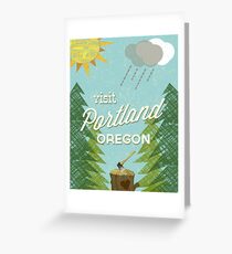 Visit Portland OR Greeting Card
