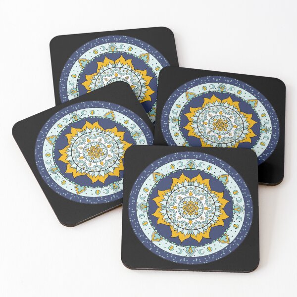 Item preview, Sun and Moon colorful mandala designed and sold by Giagzhel.