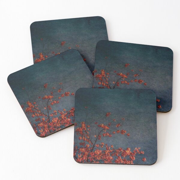 Item preview, Textured autumn colours, dark sky and orange leaves designed and sold by SulkaCreative.