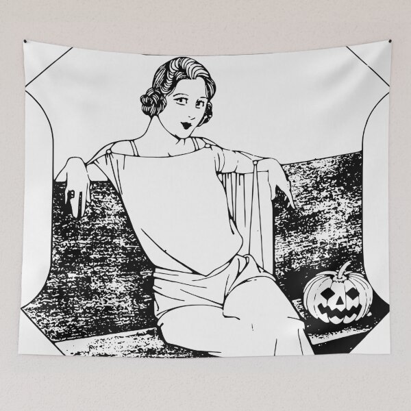 Item preview, Halloween woman pumpkin designed and sold by amrmab.