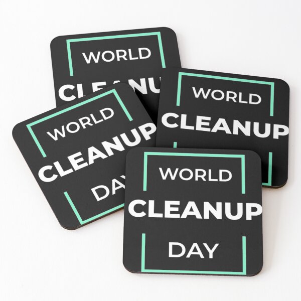 World Cleanup Day Coasters (Set of 4)