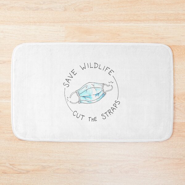 Item preview, Save Wildlife Mask Etiquette designed and sold by rachelclaireart.