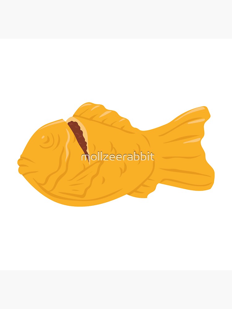 "Japanese Red Bean Taiyaki Fish Waffle Snack" Sticker for Sale by